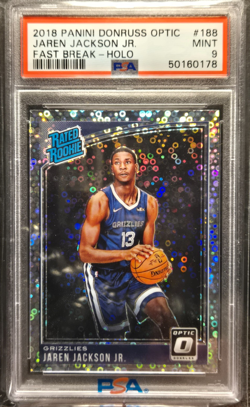 2018 Panini Donruss Optic Jaren Jackson Jr Fast Break #188 PSA 9