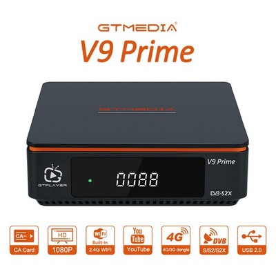 GTMEDIA Satellite Receiver FTA DVB-S/S2/S2X Sat TV Box FullHD Decoder WIFI H.265