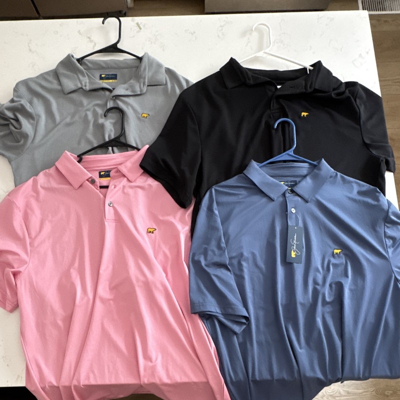 Jack Nicklaus Golden Bear Lot of 4 Men's XL. Golf Polo Shirts