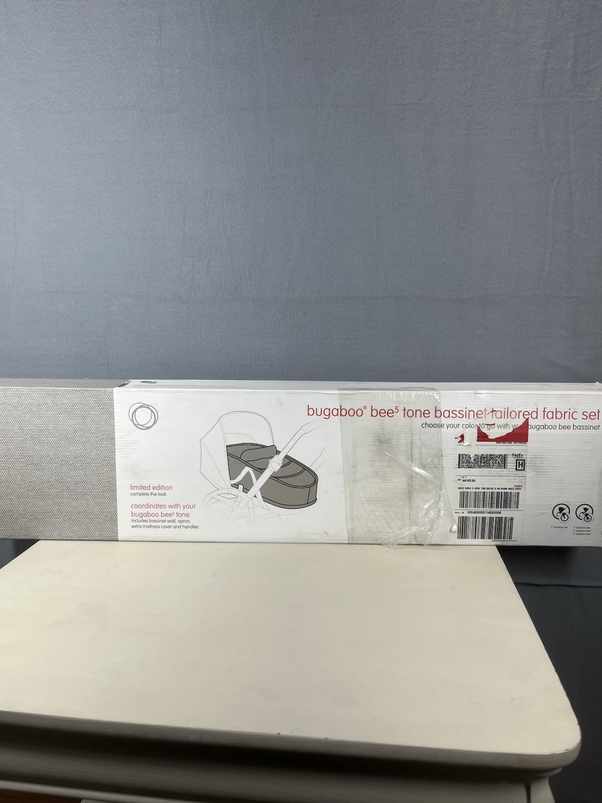 Bugaboo Bee5 Tone Bassinet Tailored Fabric Set- Taupe New