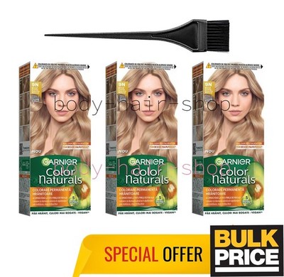 Garnier Color Naturals 9N Very Light Natural Blonde Nourishing Hair Color 3er...