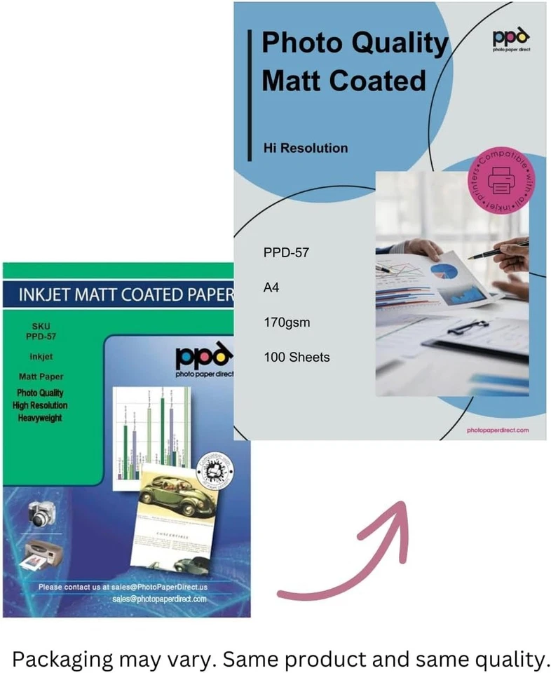 Matte Photo Paper 11x17" 180gsm 9.5mil 100 Sheets - Image 4 of 4