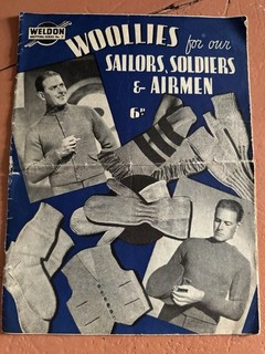 Original 1930’s WW2 Weldons Service Knitting Pattern for Sailors Soldiers Airmen