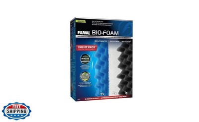 Fluval 206/207 Bio Foam Value Pack, Replacement Aquarium Filter Media