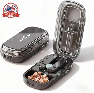 Pill Cutter Splitter for Small and Tiny Pills - 1/2 & 1/4 Adjustable Pill Splitt