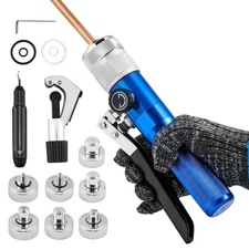 Hydraulic Tube Expander Swaging Tool Kit HVAC Hydraulic Copper Pipe Tube Expa...