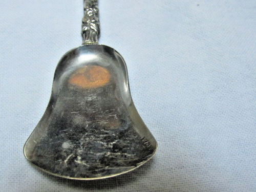 Vintage Silver Italy Shovel Jam Fleur de Lis ? Top - Picture 4 of 6