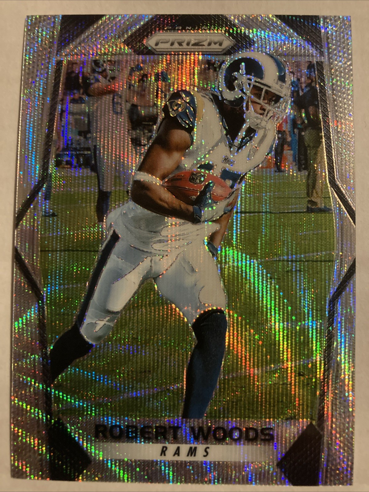 2017 Panini Prizm Blue Wave Prizm /149 Robert Woods #174- RAMS