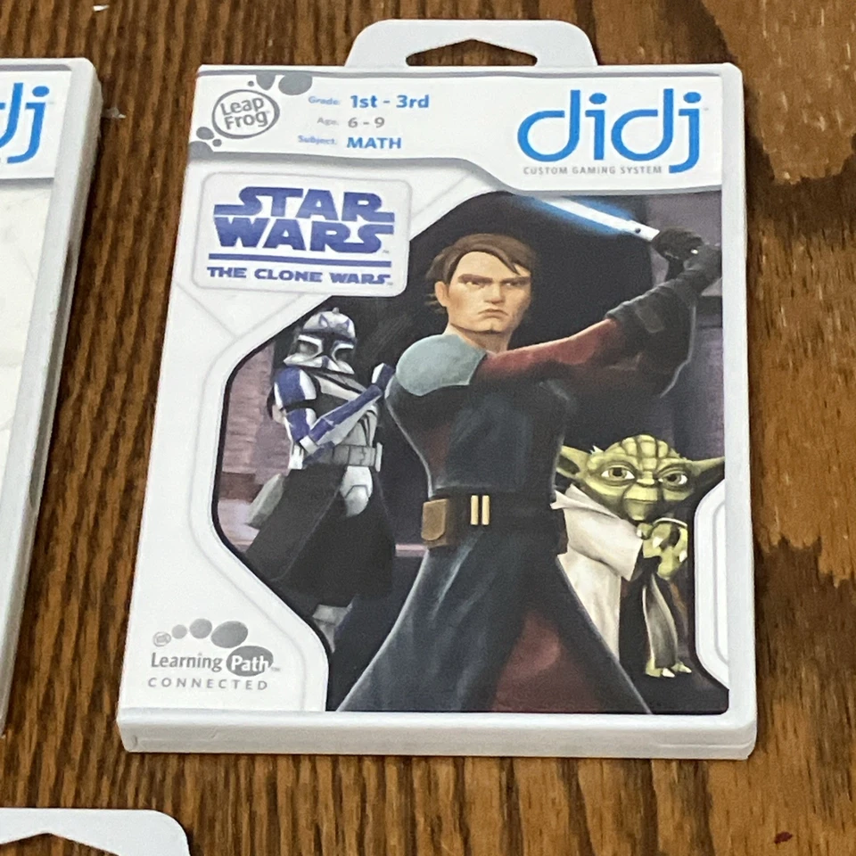 LeapFrog Didj Custom Learning 3 Game Lot - Star Wars - Indiana Jones - Nicktoons - Image 4 of 4