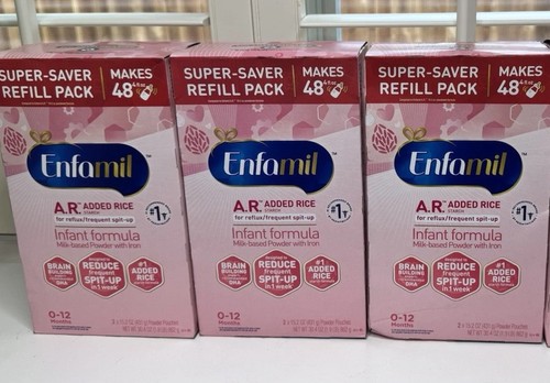 Enfamil AR Added Rice Infant Milk Based Powder W Iron 3 Boxes 30 4oz S L500 