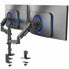 VIVO Dual Monitor Mechanical Spring Sit-Stand Desk Mount for 2 Screens up to 32"