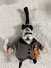 NWT 2000 Disney MAYOR Nightmare Before Christmas 8" Bean Bag Plush Spin Head