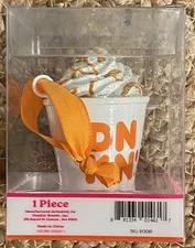 2020 Dunkin Donuts Coffee Cup Latte Ornament! New In Box!