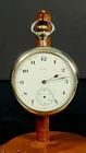 Antique Elgin Pocket Watch Open Face Parts Repair Missing Glass Face Hand