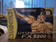 Chaintek GeForce FX5200 128MB NVIDA DDR AGP S-Video VGA PCI Graphics Card