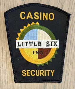 MN Minnesota Indian Tribe LITTLE SIX Casino Tribal Security police patch
