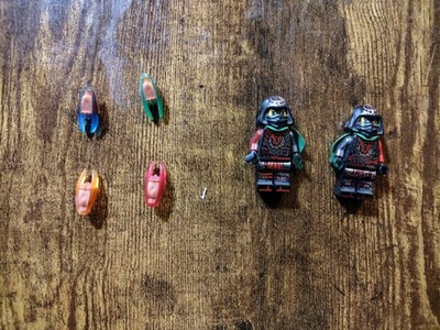 Lego Ninjago Genuine Krux And Acronix Minifigures With All 4 Time Blades