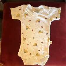 Classic Pooh Vintage Disney Winnie the Pooh Baby One Piece 0-12 lb Cotton White