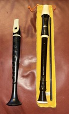 Vtg 1970s AULOS 205 RECORDER Japan Case Rod Included Flutophone Trophy