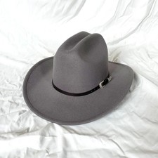 Vintage Western Cowboy Hat Men Women Leather Wide Brim Cowgirl Cap