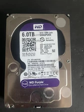 Western Digital 6TB Purple HDD 7200RPM SATA 3.5 / WD60PURX / Hard Drive