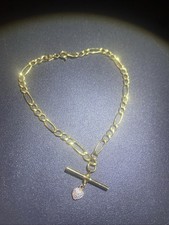 2g 9ct Gold T-Bar Woman’s Bracelet. Fully Hallmarked. See Description