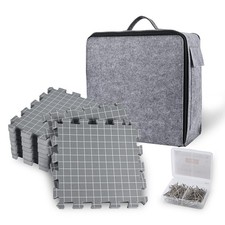 Blocking Mats for Knitting  Crochet, Extra Thick with Grids, 9 Pack  150 T-...