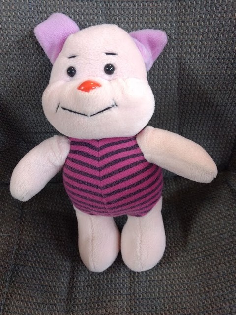 Vintage Sears Walt Disney PIGLET Winnie the Pooh Plush Stuffed Animal 9