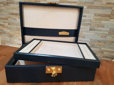 Montres Rolex Uhren & Schmuck Etui Box Geneve 51.00.01 + Schlüssel Rarität