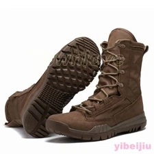 Men's Army Boots Tactical Military Combat Training High Top Shoes Outdoor Hiking