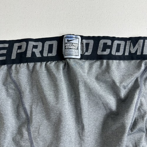 Nike Pro Combat Compression Dri-Fit Gray Dry Gym Active Training Tights Mens XL - Picture 5 of 8