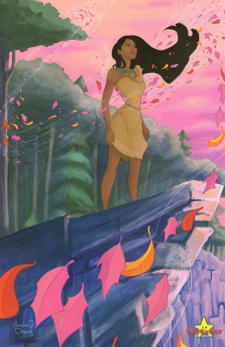 POCAHONTAS art print poster Sac Anime Exclusive Disney princess art  sacanime | eBay