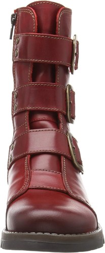 Fly London Scop110FLY Damen-Bikerstiefelette Leder schwarz, rot - Bild 17 von 34