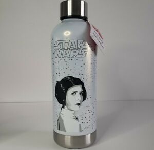 Star Wars Metal Water Bottle  New Original $29.95 Williams Sonoma PRINCESS LEIA