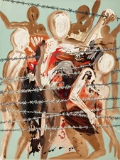 SALVADOR DALI Premium Rolled Canvas Print ALIYAH Out of the Depths