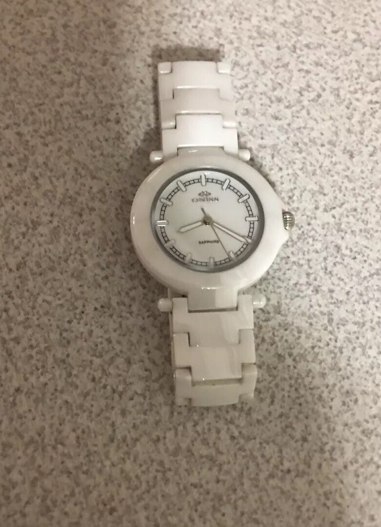 Oniss Ladies White Watch High Tech Ceramic Sapphire Crystal  display picture 2