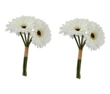 12 x Artificial Gerbera Flowers - Various Colours
