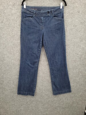 Talbots Signature Bootcut Jeans Womens Size Trousers Pockets Blue Denim 