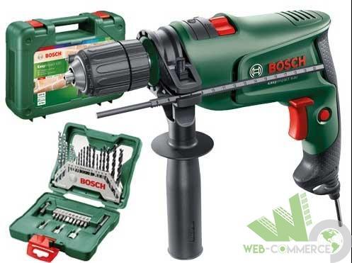 TRAPANO BATTENTE PRECUSSIONE BOSCH EASY IMPACT 630 W ELETTRICO + SET PUNTE