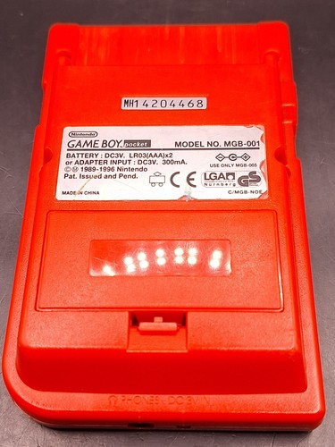 Consola portátil GBP Nintendo Game Boy Pocket roja excelente estado - Imagen 2 de 7