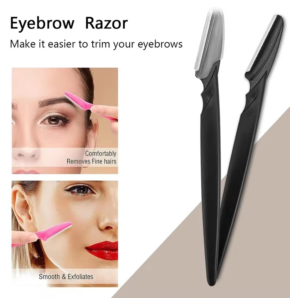 Razor For Eye Brows EyeBrow Trimmer Hair Removal Shaver Safe Blade Trimming Tool - Image 2 of 4