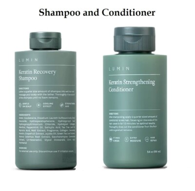 LUMIN KERATIN RECOVERY SHAMPOO UND STÄRKENDE SPÜLUNG FÜR MÄNNER je 100ml