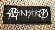 Ministry (band) Embroidered Patch Iron-On Sew-On US shipping 