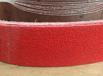 HERITAGE ABRASIVES LTD ABRASIVE SANDING BELT 50mm x 686mm -Various Grits - Al/Oxide, Zirconia, Ceramic