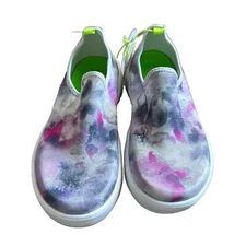 OOFOS Women's OOMG EEZEE Pink Tie Dye 12021 OOMG Low Shoe Size 5