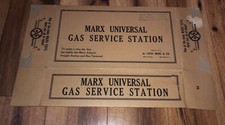  EMPTY BOX ONLY Vintage 1930's Marx Universal Gas Service Station Play Set Toy