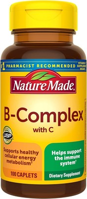 Nature Made B-Complex with Vitamin C, 100 Caplets 031604013387VL