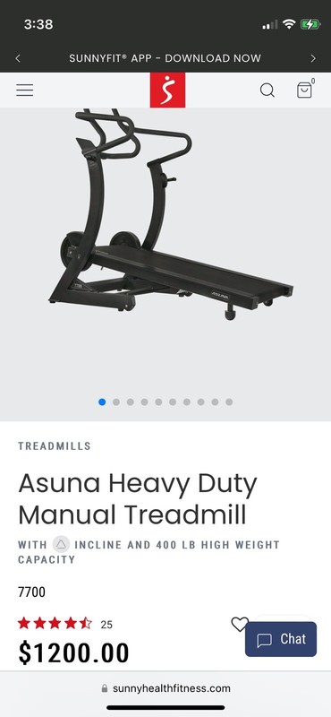 Asuna Heavy Duty Manual Treadmill
