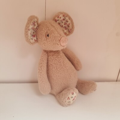 Jellycat Mausblüte Beige Maus Blumen Ohren Vintage 