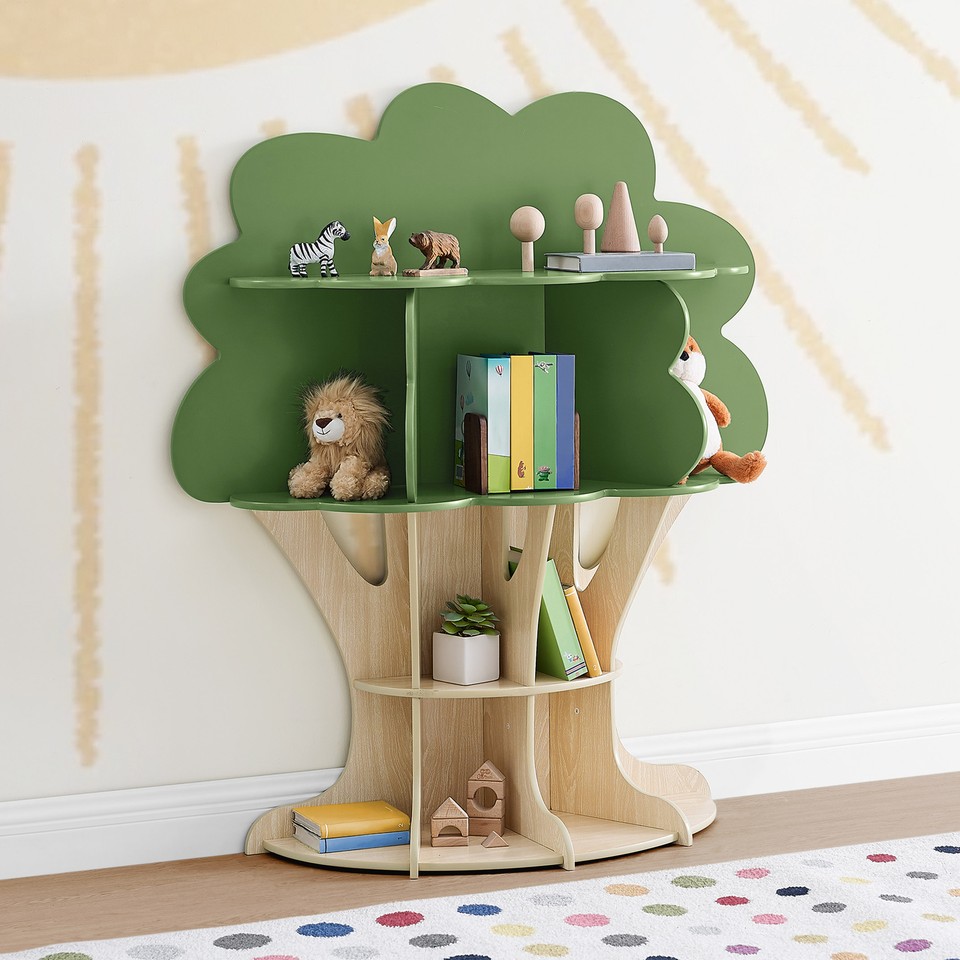 Tree Bookcase, Creative Storage, Shelves, Children's Playroom, Kids